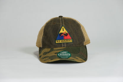 1st Armored Division Patch Embroidered Full Color Old Faithful Trucker Cap