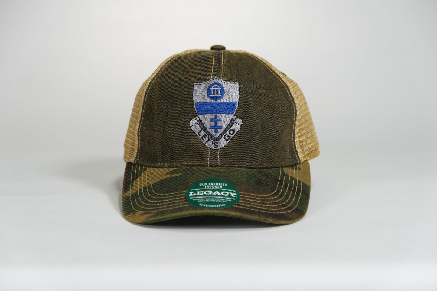 325th Airborne Infantry Regiment (AIR) DUI, 82nd Airborne Division Patch Embroidered Full Color Old Faithful Trucker Cap