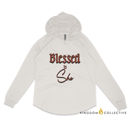 Blessed is She Women's California Wave Hooded Sweatshirt | Christian Hoodie | Ministry Apparel