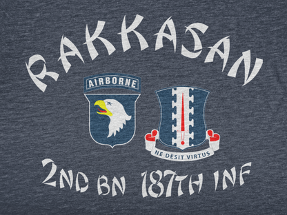 2nd Battalion 187th Infantry Regiment (2-187) Rakkasan Raiders PT T-Shirt | Fort Cambell, KY 101st Airborne Division