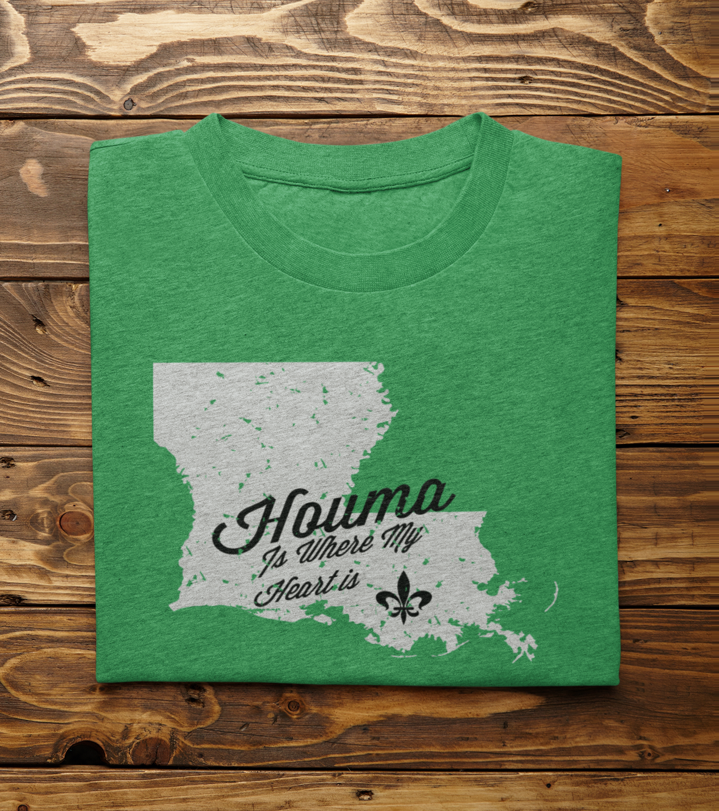 Houma Is Where My Heart Is T-Shirt | Louisiana Collection | Terrebonne Parish