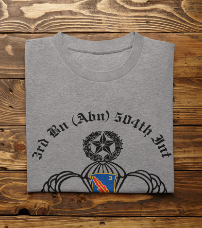 3-504 PIR Blue Devils PT T-Shirt - US Army 82nd Airborne Division Recreated Physical Training Tee