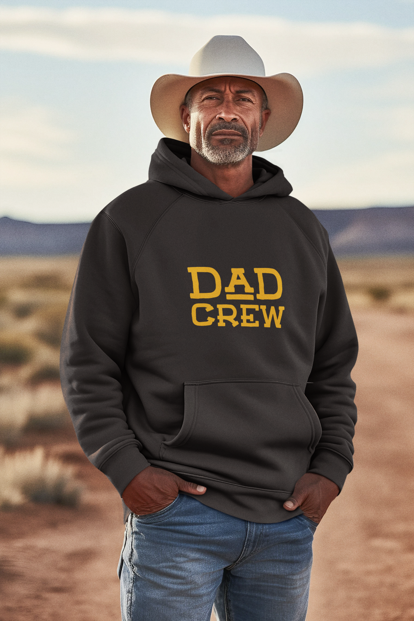 Dad Crew Hoodie San Diego Baseball Edition- The Perfect Hoodie for Cool Dads